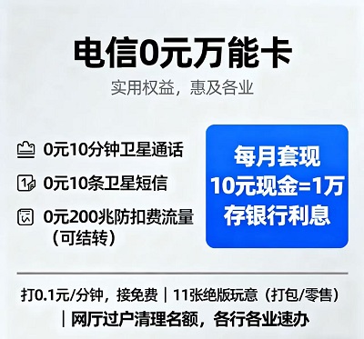 电信0元月租都能那些分钟流量权益 让你想不到的惊喜